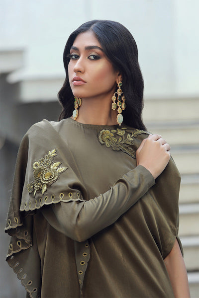 Wardha Saleem | Luxury Pret Fusion Wear | SAGE -  Wardha Saleem Ladies Clothes - Original Designer Dress - House of Maryam
