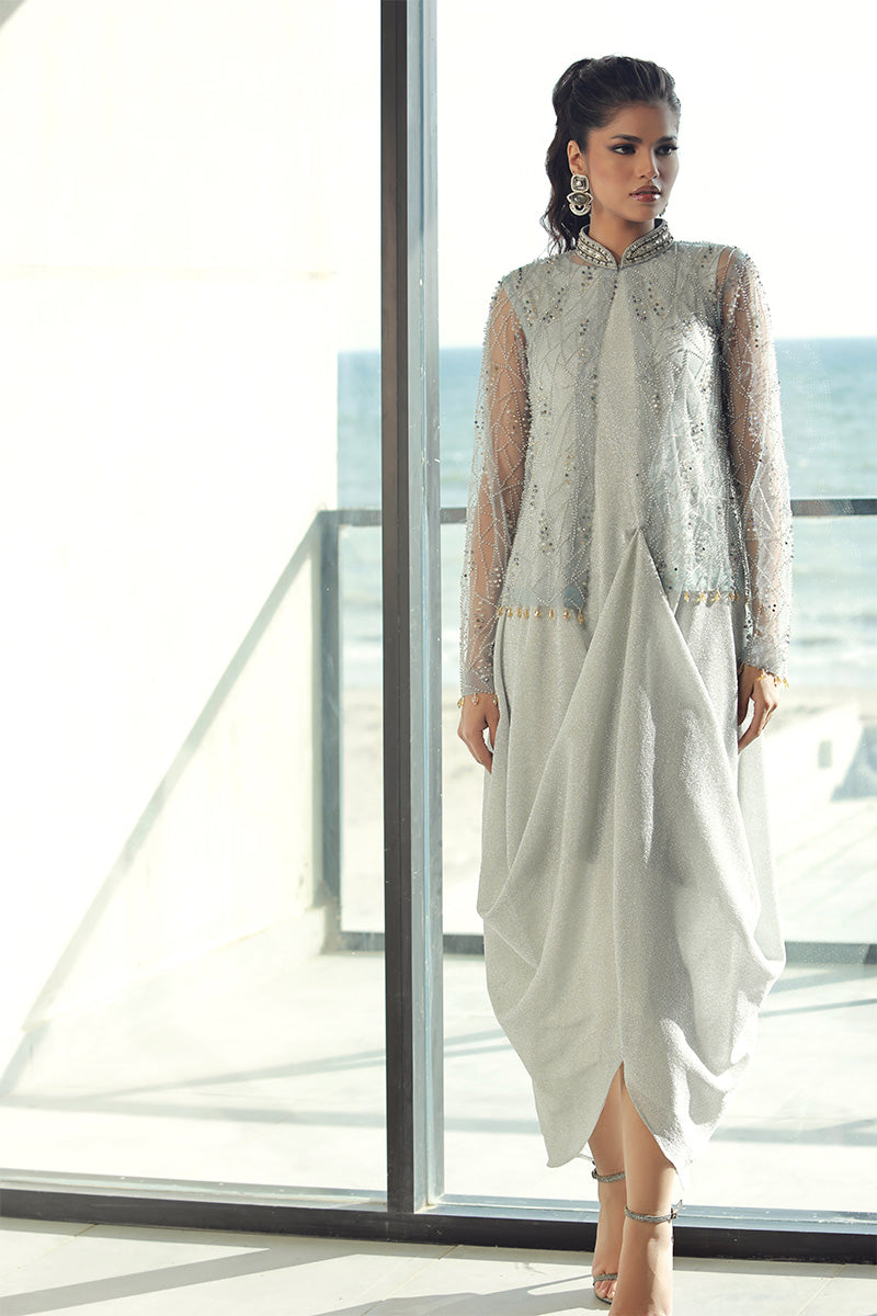 Wardha Saleem | Luxury Pret Fusion Wear | PEARL (2PC) -  Wardha Saleem Ladies Clothes - Original Designer Dress - House of Maryam