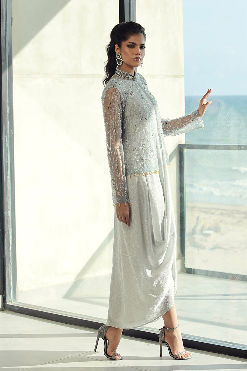 Wardha Saleem | Luxury Pret Fusion Wear | PEARL (2PC) -  Wardha Saleem Ladies Clothes - Original Designer Dress - House of Maryam