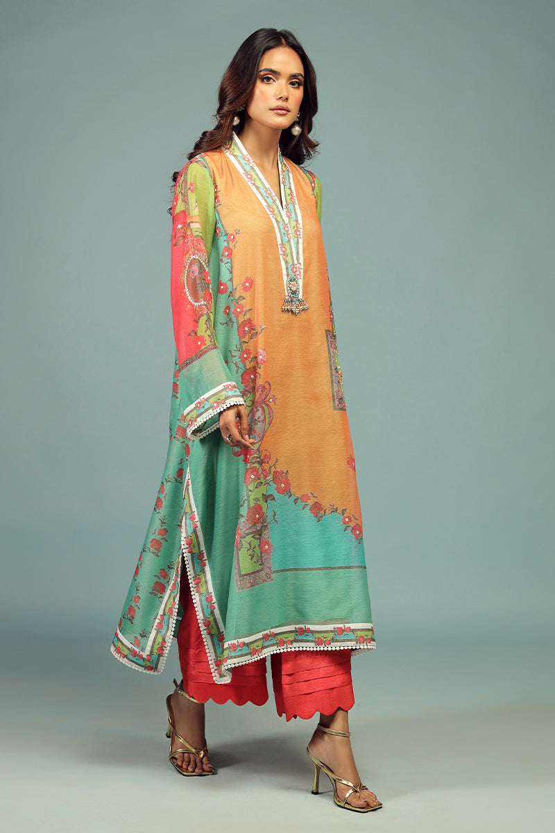Wardha Saleem | Luxury Pret Traditional Wear | AFSANEH SHIRT WITH DUPATTA ( 2 PC) -  Wardha Saleem Ladies Clothes -  House of Maryam