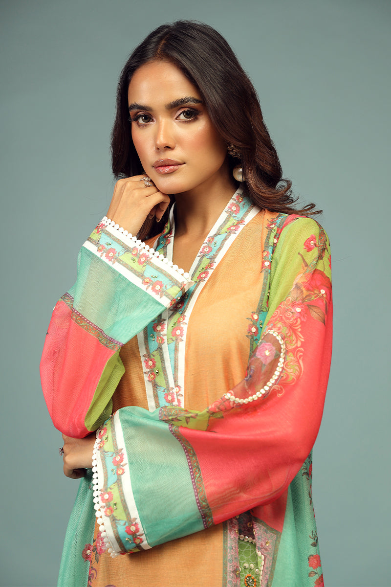 Wardha Saleem | Luxury Pret Traditional Wear | AFSANEH SHIRT WITH DUPATTA ( 2 PC) -  Wardha Saleem Ladies Clothes -  House of Maryam