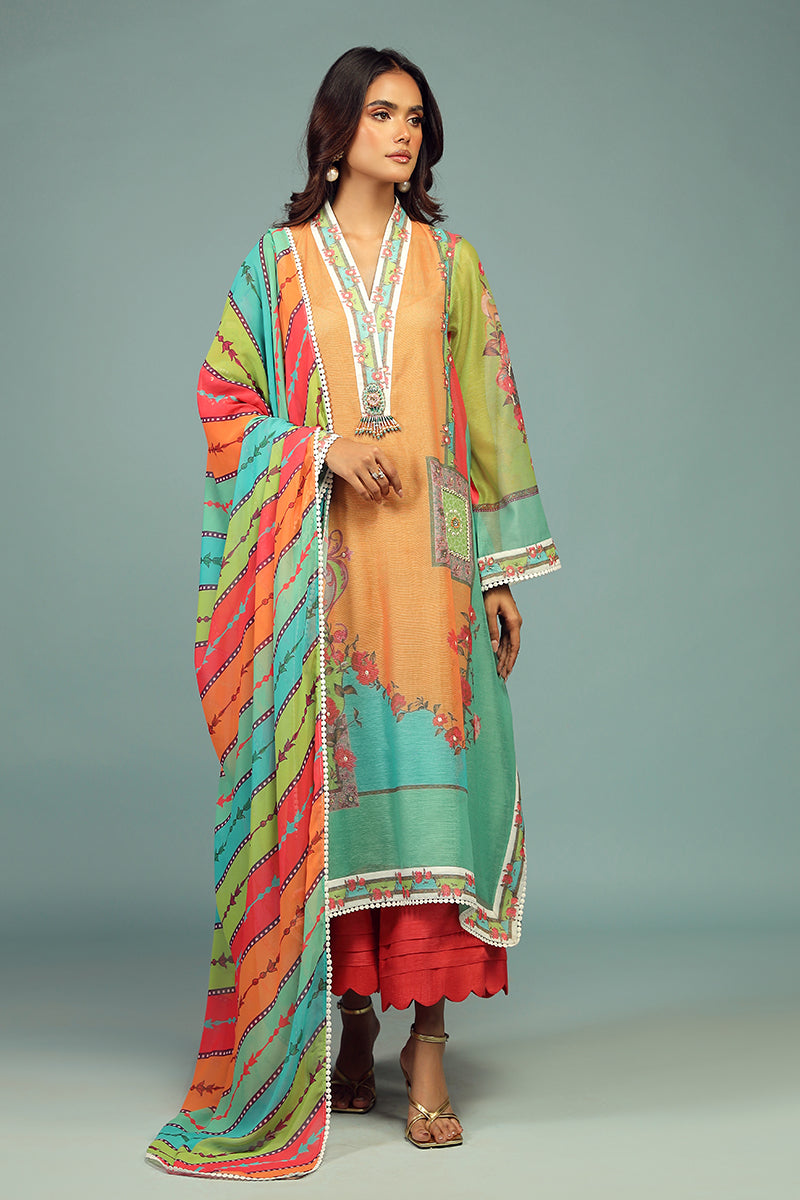 Wardha Saleem | Luxury Pret Traditional Wear | AFSANEH SHIRT WITH DUPATTA ( 2 PC) -  Wardha Saleem Ladies Clothes -  House of Maryam