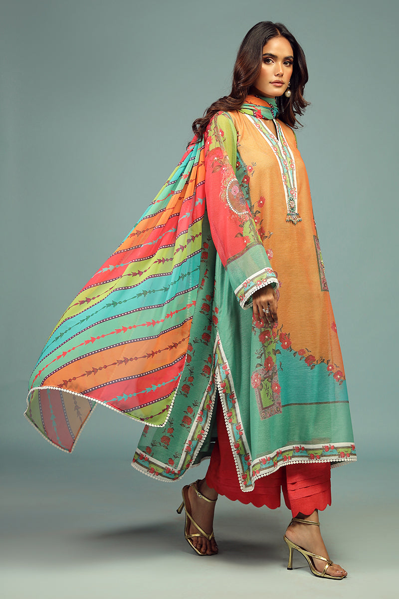Wardha Saleem | Luxury Pret Traditional Wear | AFSANEH SHIRT WITH DUPATTA ( 2 PC) -  Wardha Saleem Ladies Clothes - Original Designer Dress - House of Maryam