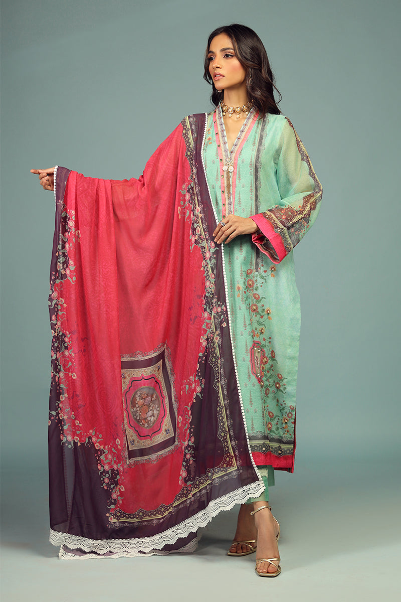 Wardha Saleem | Luxury Pret Traditional Wear | CHANDNI SHIRT WITH DUPATTA ( 2 PC) -  Wardha Saleem Ladies Clothes - Original Designer Dress - House of Maryam