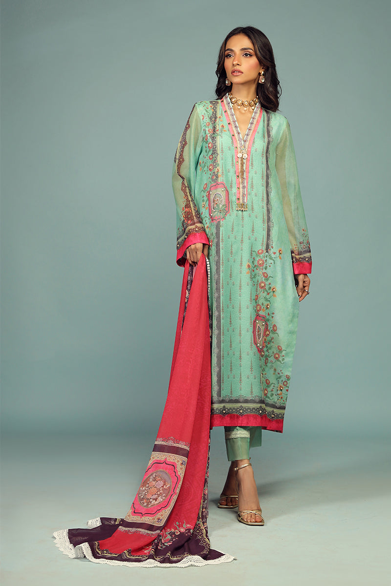 Wardha Saleem | Luxury Pret Traditional Wear | CHANDNI SHIRT WITH DUPATTA ( 2 PC) -  Wardha Saleem Ladies Clothes - Original Designer Dress - House of Maryam