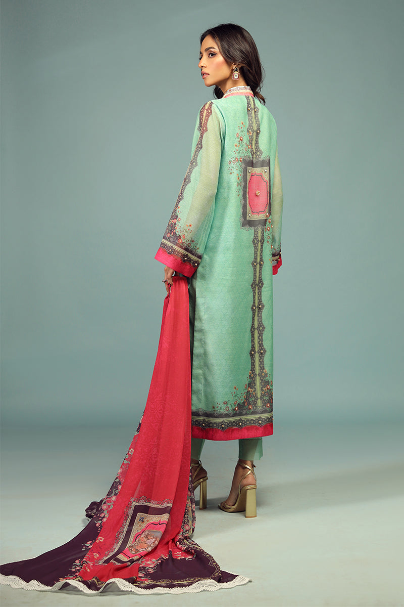Wardha Saleem | Luxury Pret Traditional Wear | CHANDNI SHIRT WITH DUPATTA ( 2 PC) -  Wardha Saleem Ladies Clothes - Original Designer Dress - House of Maryam