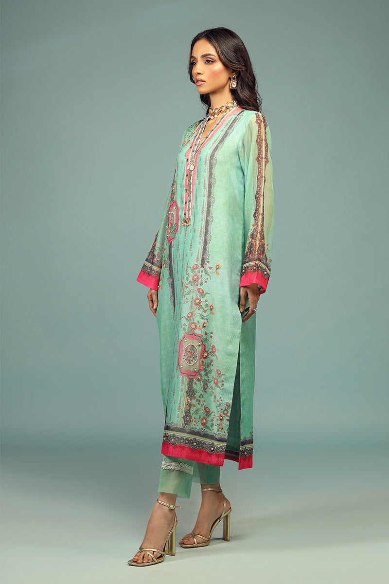 Wardha Saleem | Luxury Pret Traditional Wear | CHANDNI SHIRT WITH DUPATTA ( 2 PC) -  Wardha Saleem Ladies Clothes -  House of Maryam