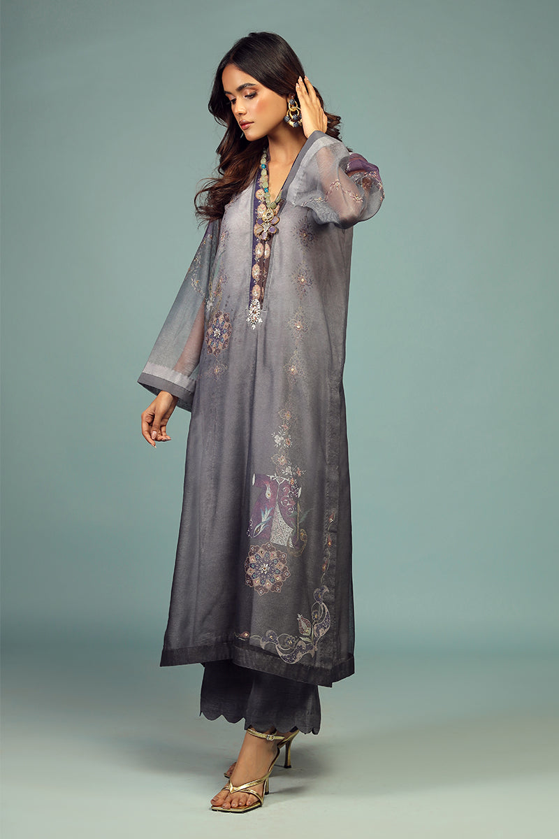 Wardha Saleem | Luxury Pret Traditional Wear | DARVESH SHIRT WITH DUPATTA ( 2 PC) -  Wardha Saleem Ladies Clothes - Original Designer Dress - House of Maryam