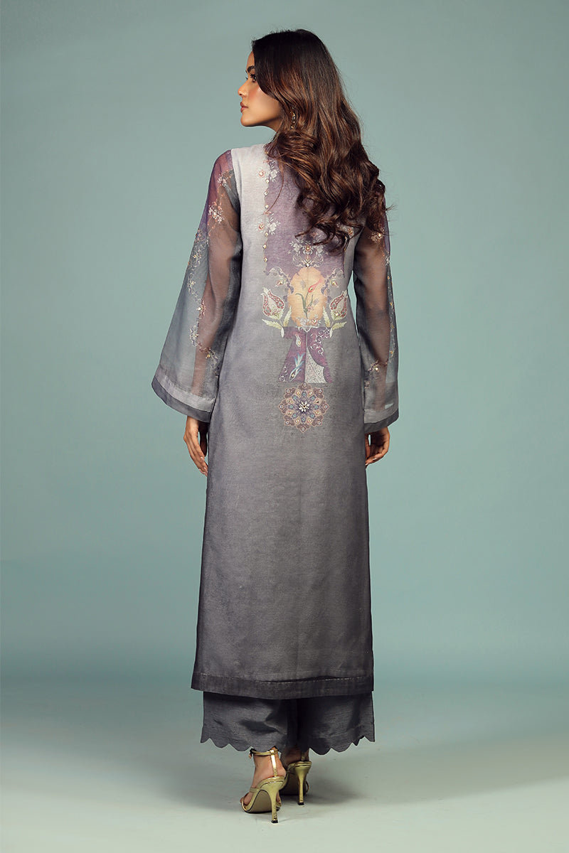 Wardha Saleem | Luxury Pret Traditional Wear | DARVESH SHIRT WITH DUPATTA ( 2 PC) -  Wardha Saleem Ladies Clothes - Original Designer Dress - House of Maryam