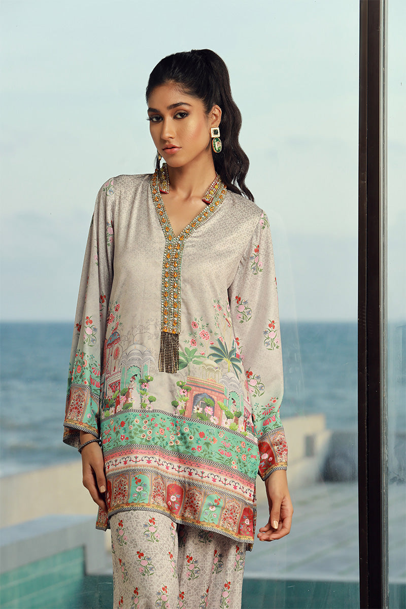 Wardha Saleem | Luxury Pret Fusion Wear | LILA (2PC) -  Wardha Saleem Ladies Clothes - Original Designer Dress - House of Maryam