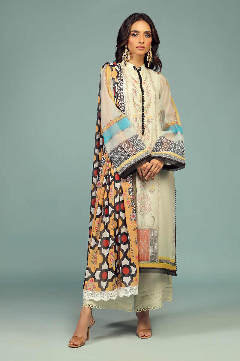 Wardha Saleem | Luxury Pret Traditional Wear | BARAHDARI SHIRT WITH DUPATTA ( 2 PC) -  Wardha Saleem Ladies Clothes - Original Designer Dress - House of Maryam