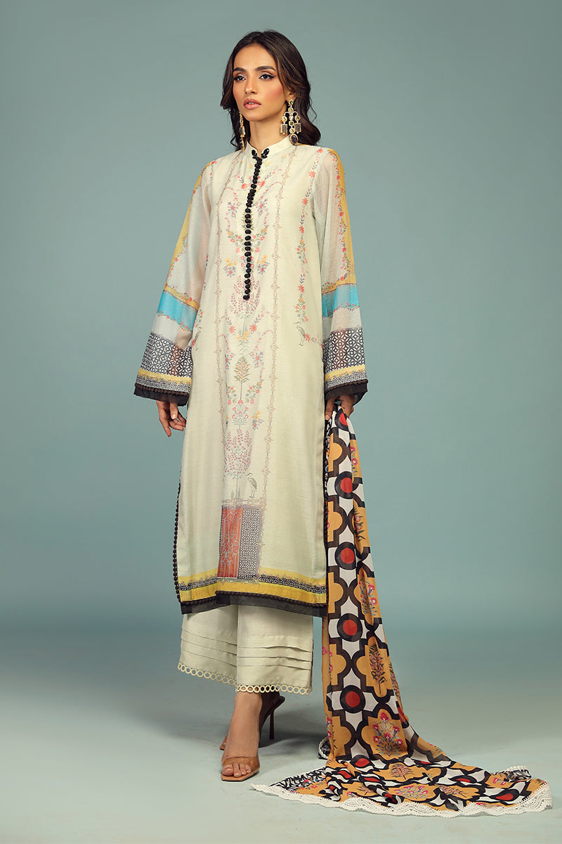 Wardha Saleem | Luxury Pret Traditional Wear | BARAHDARI SHIRT WITH DUPATTA ( 2 PC) -  Wardha Saleem Ladies Clothes - Original Designer Dress - House of Maryam