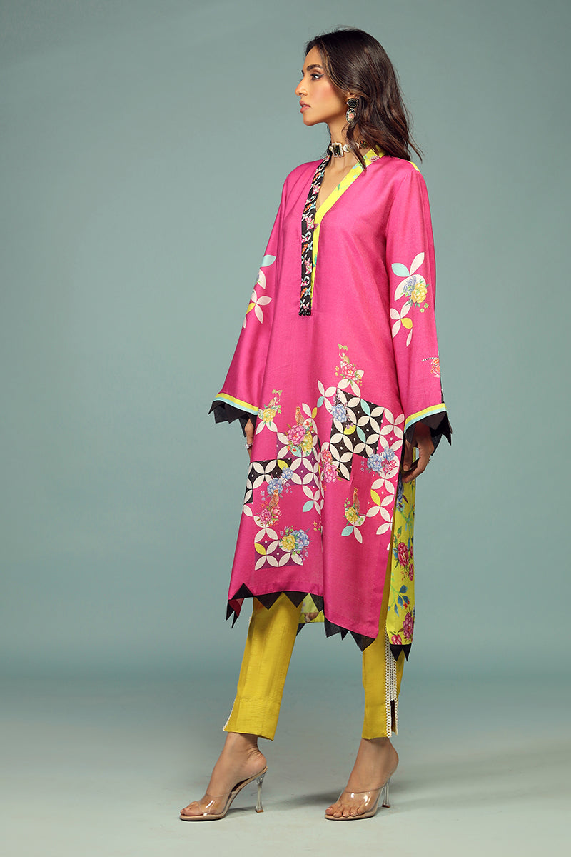 Wardha Saleem | Luxury Pret Traditional Wear | SHIKARGAH SHIRT WITH DUPATTA ( 2 PC) -  Wardha Saleem Ladies Clothes - Original Designer Dress - House of Maryam