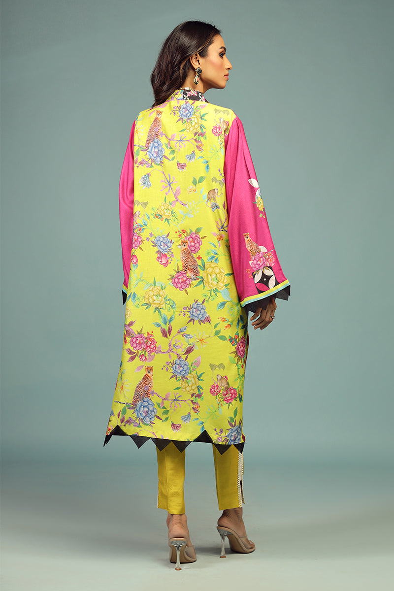 Wardha Saleem | Luxury Pret Traditional Wear | SHIKARGAH SHIRT WITH DUPATTA ( 2 PC) -  Wardha Saleem Ladies Clothes - Original Designer Dress - House of Maryam