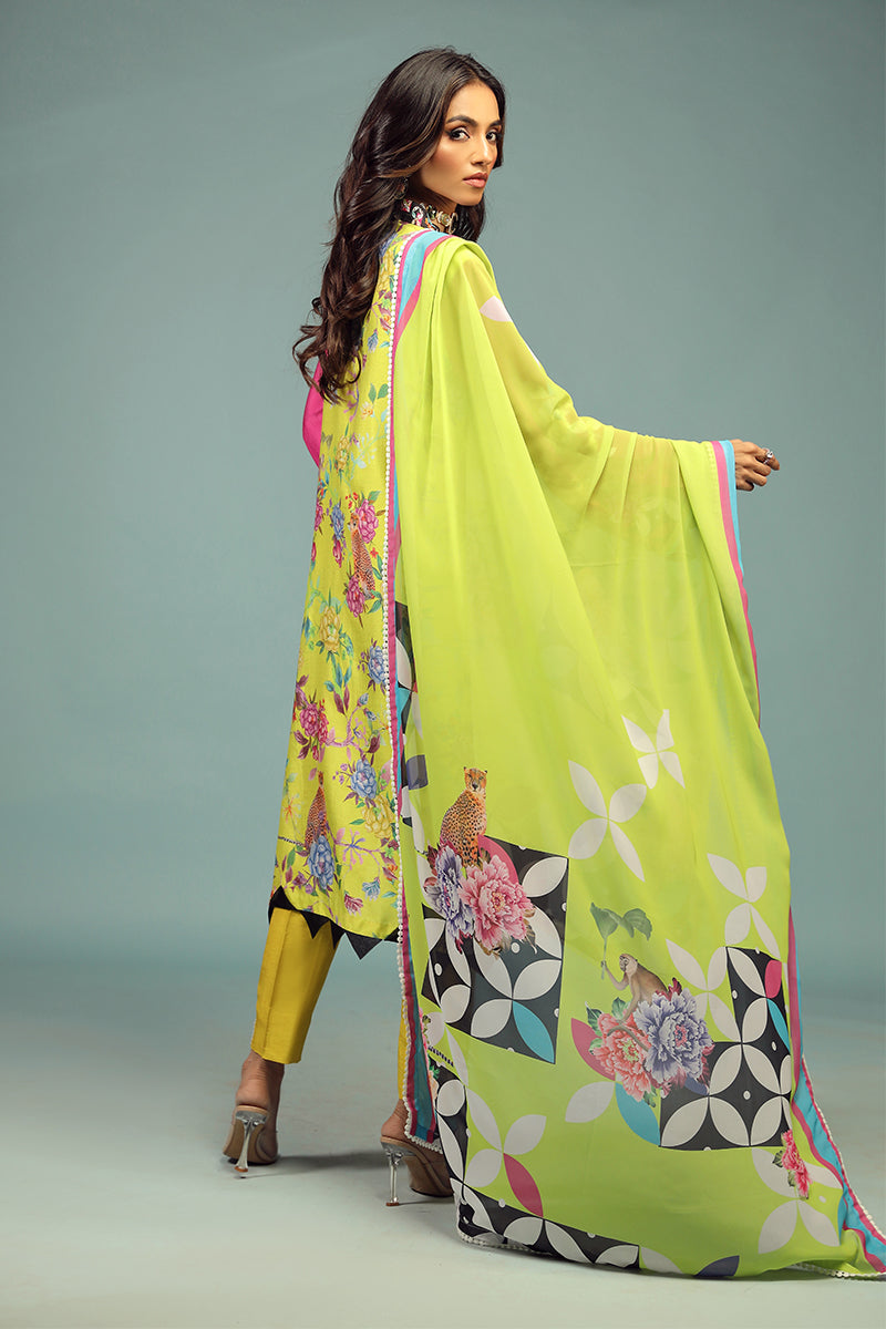 Wardha Saleem | Luxury Pret Traditional Wear | SHIKARGAH SHIRT WITH DUPATTA ( 2 PC) -  Wardha Saleem Ladies Clothes - Original Designer Dress - House of Maryam