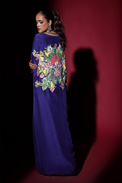 Wardha Saleem | Luxury Pret Fusion Wear | NOVA CAPE WITH DRAPE (2PC) -  Wardha Saleem Ladies Clothes - Original Designer Dress - House of Maryam