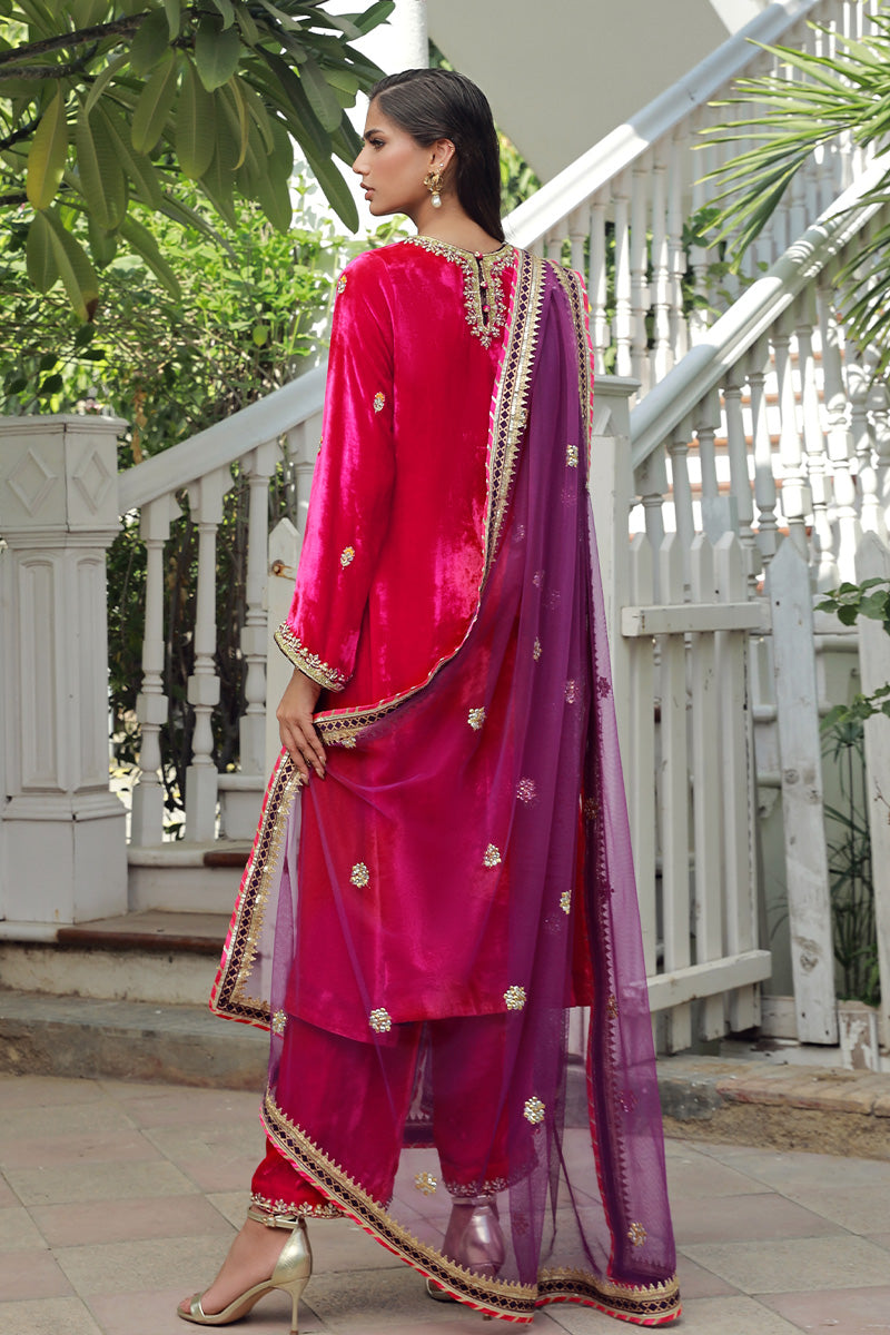 Sana Abbas | Velvet Formals | RUBY -  Sana Abbas Ladies Clothes - Original Designer Dress - House of Maryam