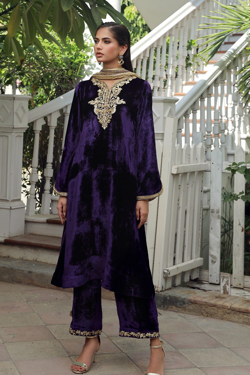 Sana Abbas | Velvet Formals | KANZITE -  Sana Abbas Ladies Clothes - Original Designer Dress - House of Maryam