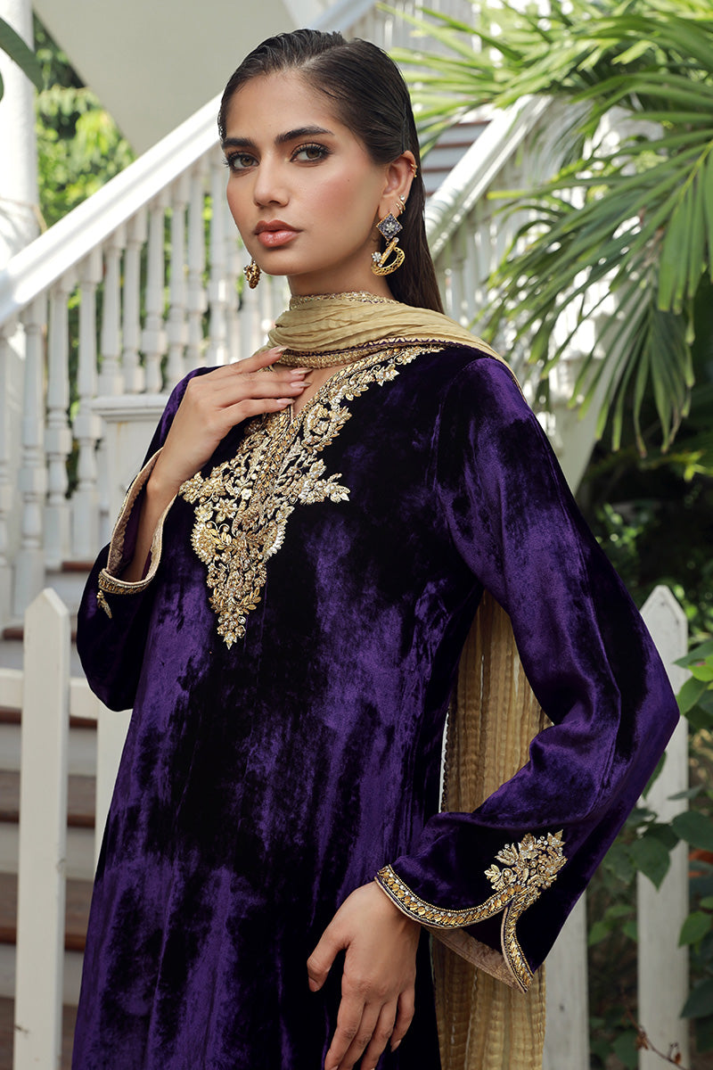 Sana Abbas | Velvet Formals | KANZITE -  Sana Abbas Ladies Clothes - Original Designer Dress - House of Maryam