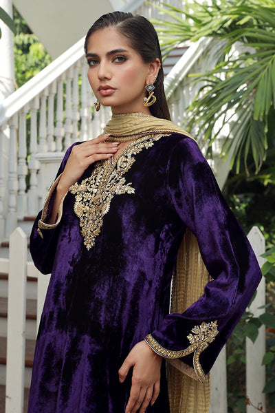 Sana Abbas | Velvet Formals | KANZITE -  Sana Abbas Ladies Clothes - Original Designer Dress - House of Maryam