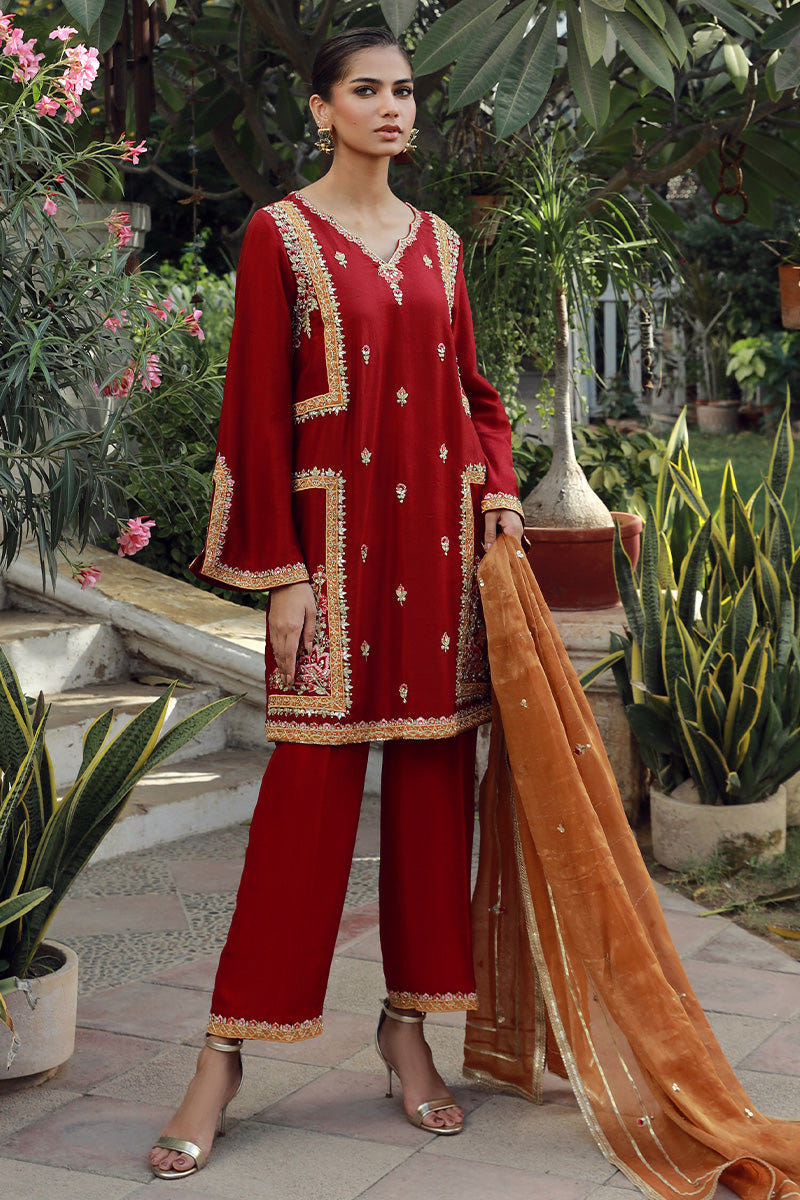 Sana Abbas | Velvet Formals | TOPAZ -  Sana Abbas Ladies Clothes - Original Designer Dress - House of Maryam