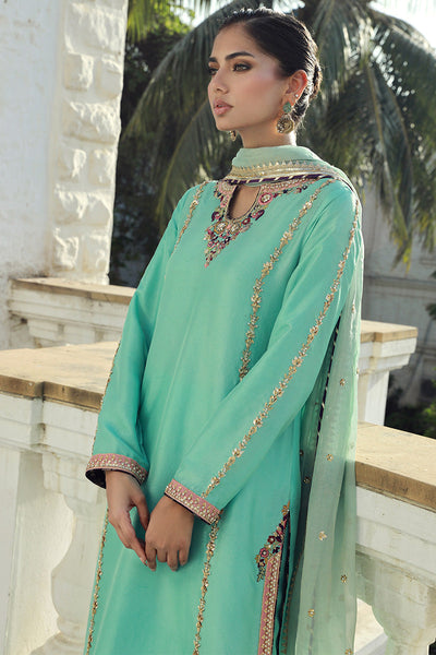 Sana Abbas | Velvet Formals | AQUAMARINE -  Sana Abbas Ladies Clothes - Original Designer Dress - House of Maryam