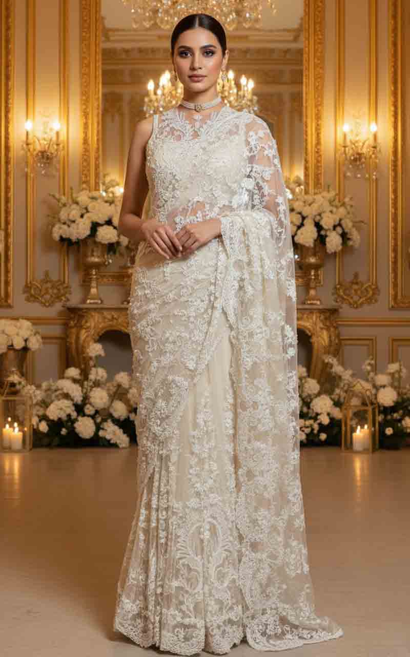 Threads and Motifs | Formal Dresses 25 | Embroidered Saree