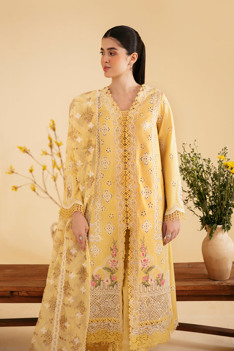 Qalamkar | Qlinekari Luxury Lawn | SQ-12 ZHAIN by Designer Qalamkar - House of Maryam - Pakistani Designer Ethnic Wear in {{ shop.shopifyCountryName }}