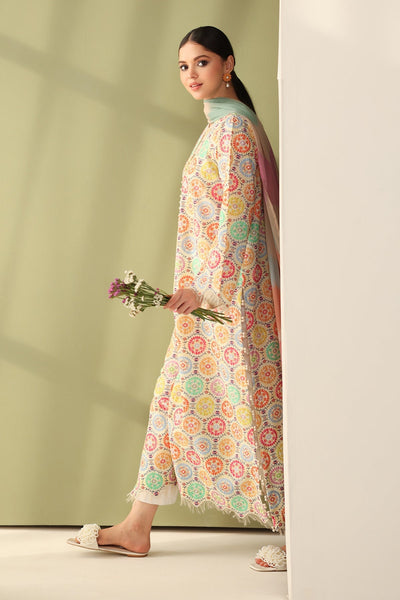 Baroque | Eid Printique | EMBROIDERED PRINTED LAWN UF-4178 -  Baroque Ladies Clothes - Original Designer Dress - House of Maryam