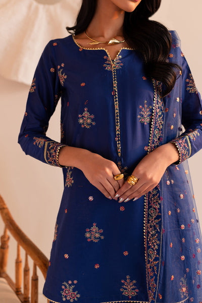 Batik | Zaynur Luxe Pret Edit | Bluish -  Batik Ladies Clothes - Original Designer Dress - House of Maryam