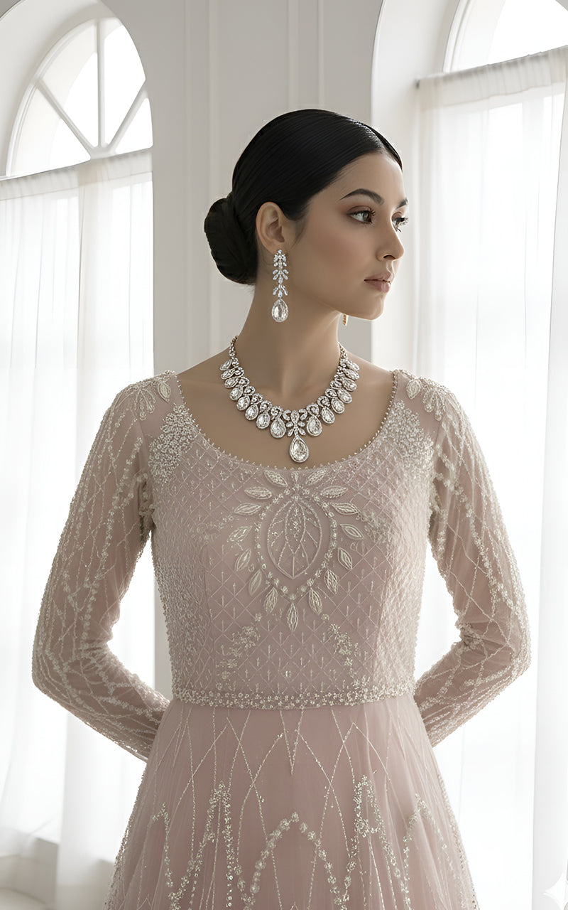 Threads and Motifs | Formal Dresses 25 | Net Embroidered Maxi, image 3