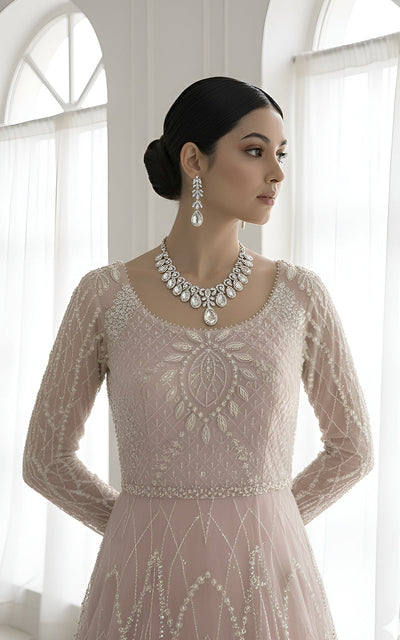 Threads and Motifs | Formal Dresses 25 | Net Embroidered Maxi