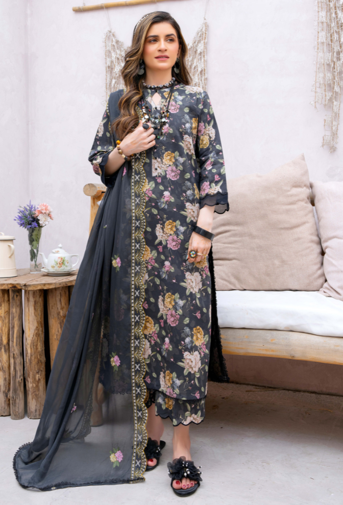 Humdum | Gardenia Lawn 24 | PLG 3 - D03 by Designer HumDum - House of Maryam - Pakistani Designer Ethnic Wear in {{ shop.shopifyCountryName }}