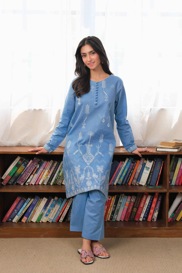 Noor by Saadia Asad | Noor Pret 25 | D5 - Blue Miraj -  Noor by Saadia Asad Ladies Clothes - Original Designer Dress - House of Maryam