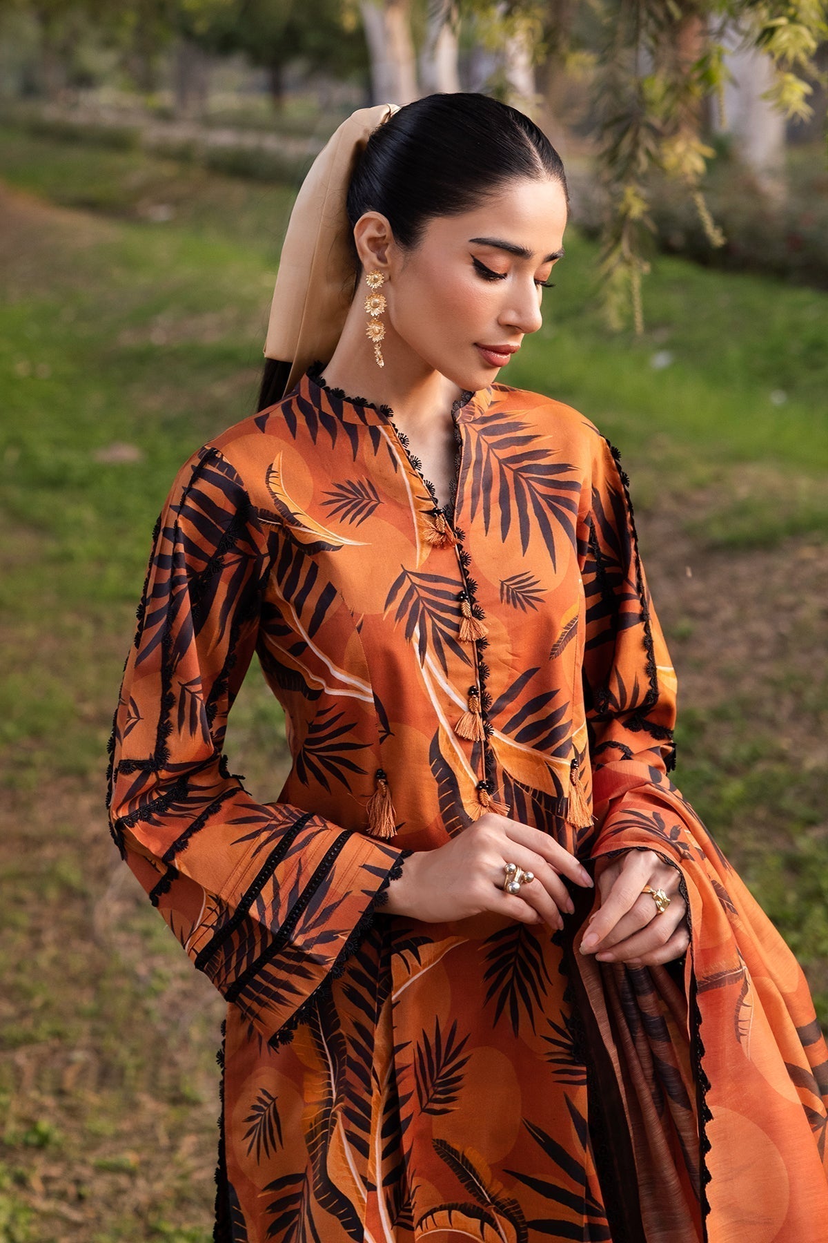 Alizeh | Sheen Lawn Prints 24 | MARIGOLD