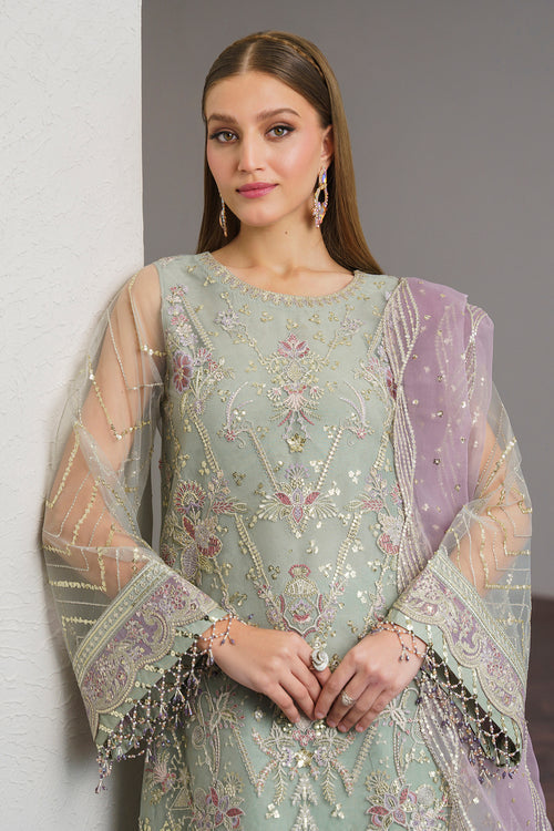 Baroque | Luxury Pret 24 | NET UF-515 -  Baroque Luxury - Original Designer Dress - House of Maryam