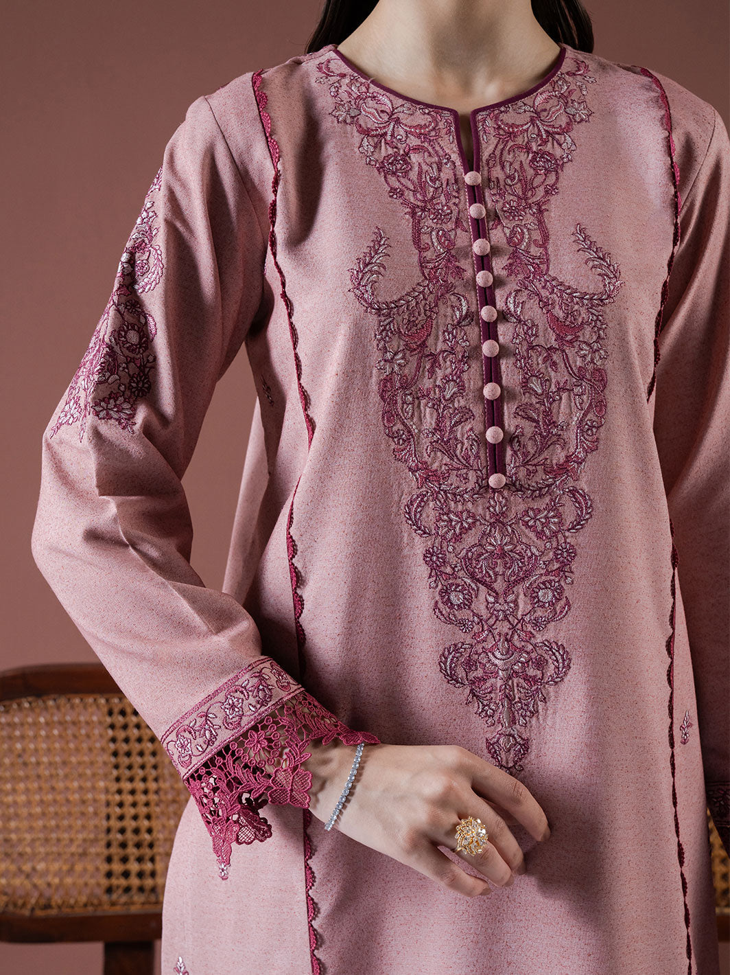 Faiza Faisal | Winter Edit 2024 | LEENA -  Faiza Faisal Ladies Clothes - Original Designer Dress - House of Maryam
