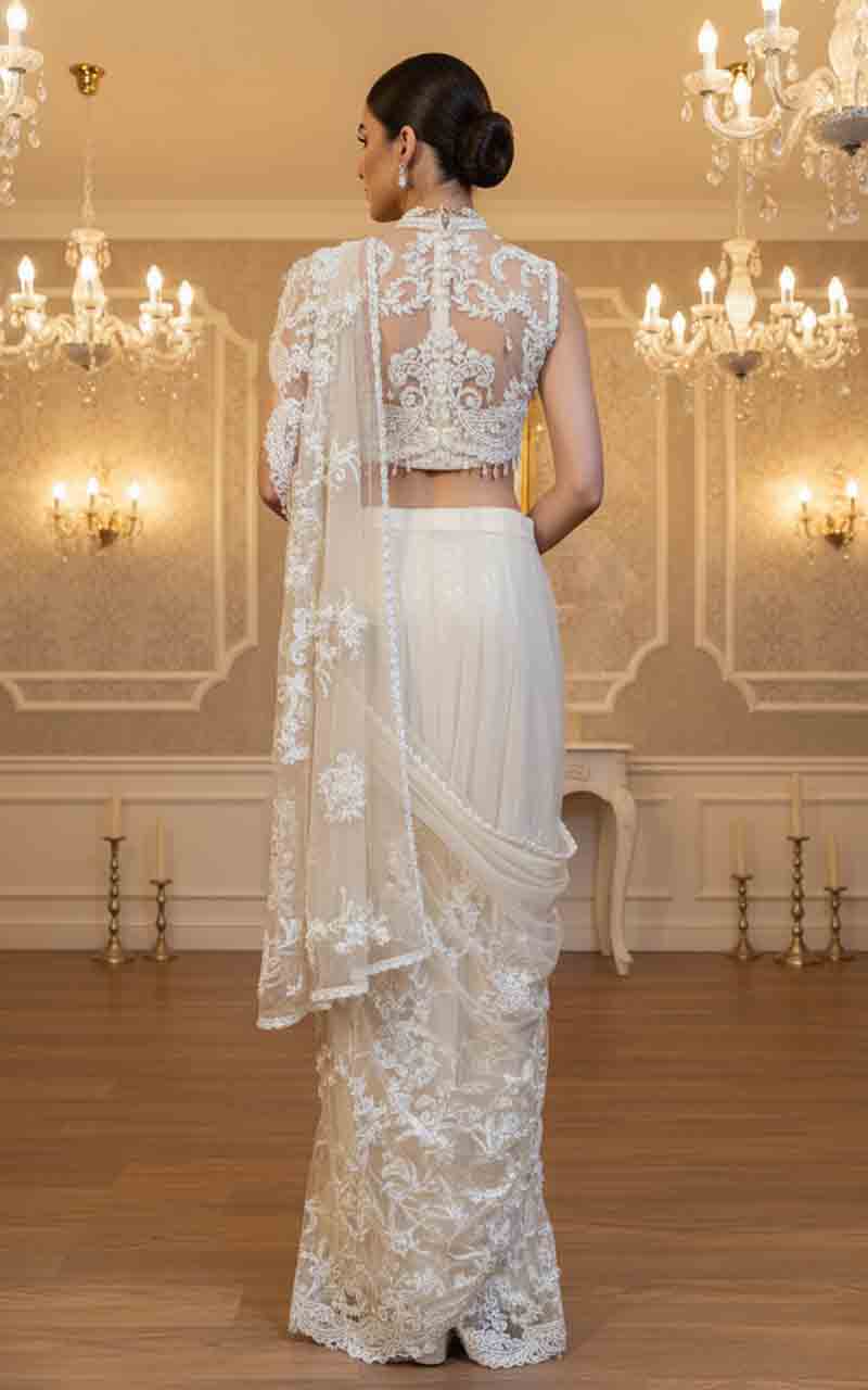 Threads and Motifs | Formal Dresses 25 | Embroidered Saree, image 2