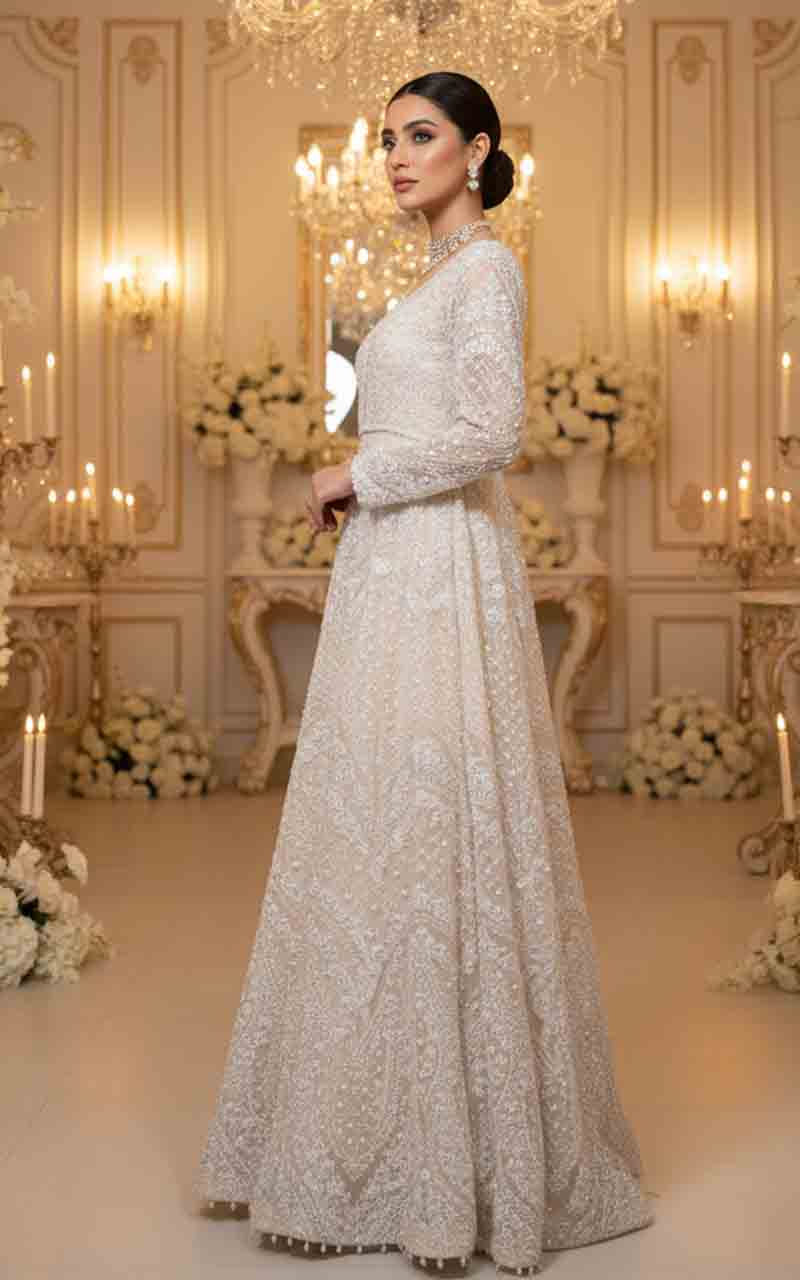 Threads and Motifs | Formal Dresses 25 | Net Embroidered Maxi-5
