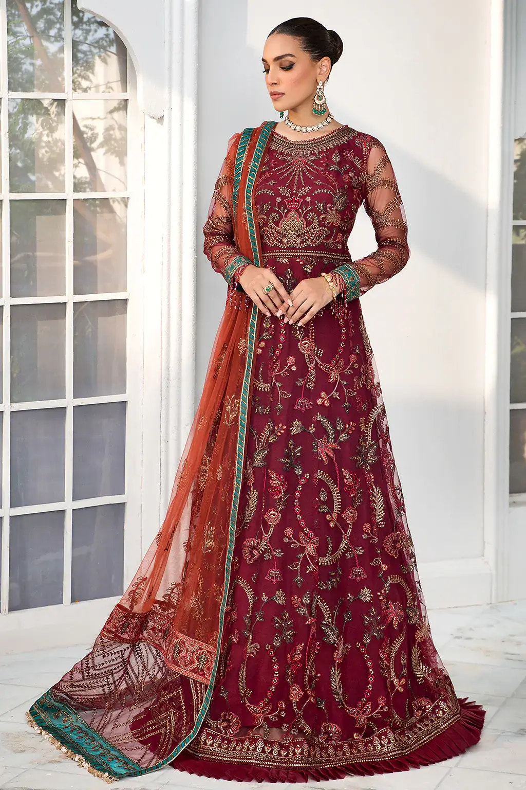 Zarif | DE LUXURY Formals | ROUCHE -  Zarif Formal - Original Designer Dress - House of Maryam