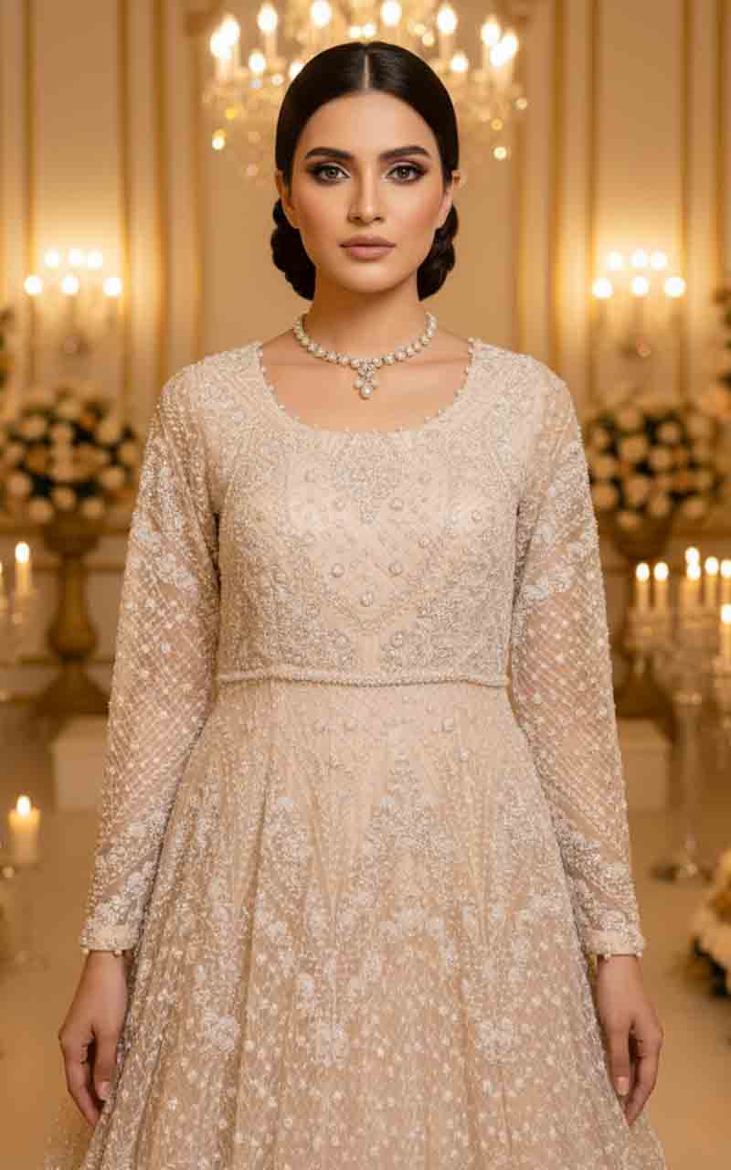 Threads and Motifs | Formal Dresses 25 | Net Embroidered Maxi-3