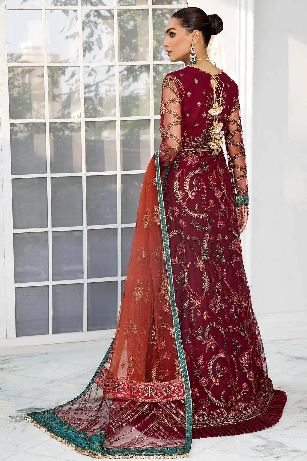 Zarif | DE LUXURY Formals | ROUCHE -  Zarif Formal - Original Designer Dress - House of Maryam