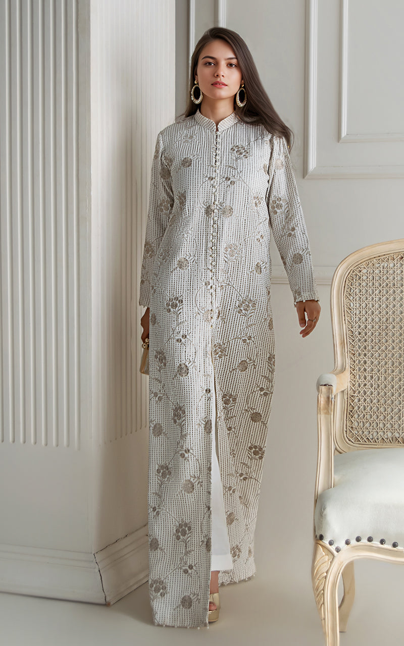 Threads and Motifs | Formal Dresses 25 | Embroidered Chiffon Dress-4