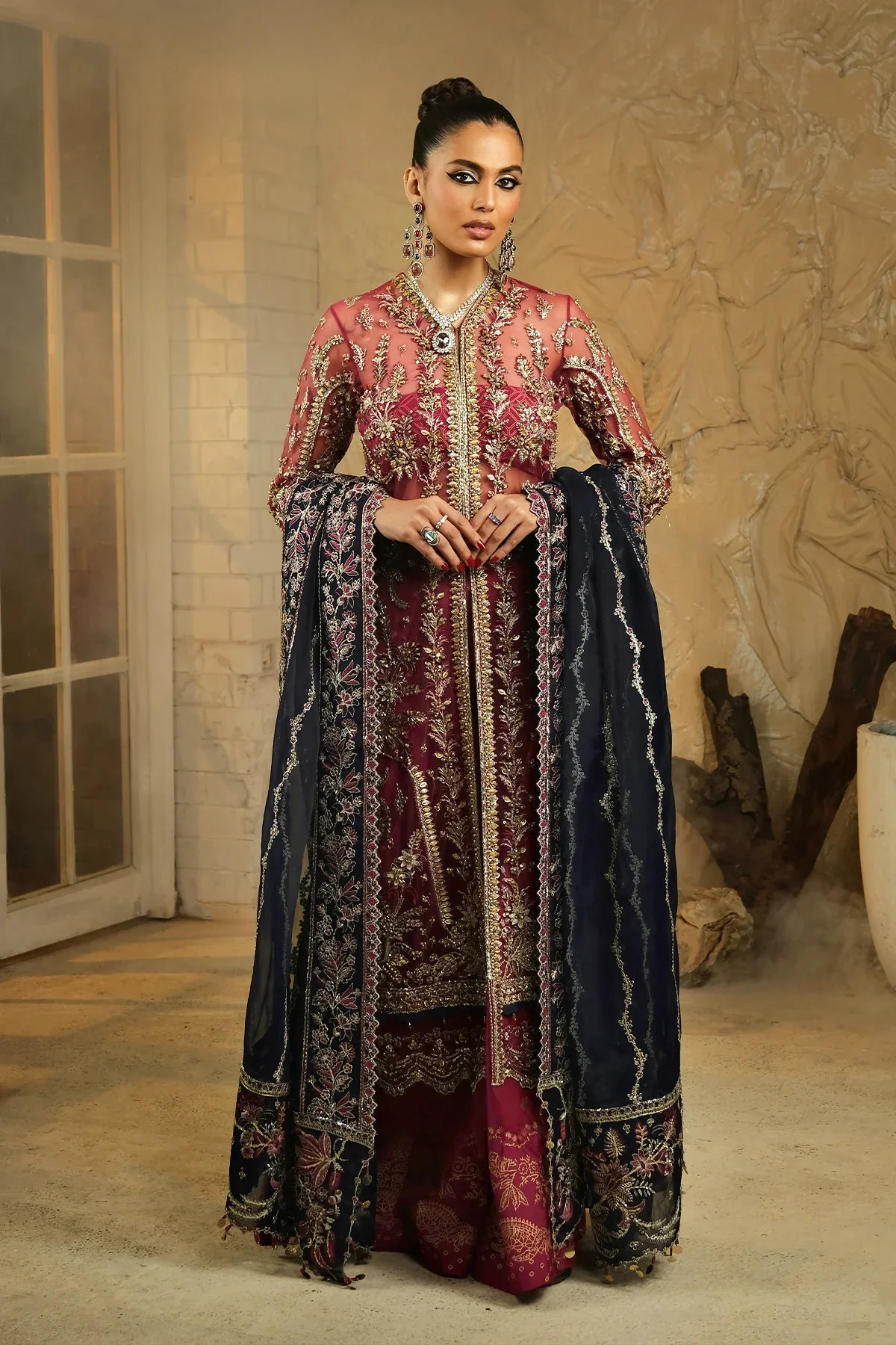 Mina Kashif | Kahani Luxury Formals 23 | Janiya -  Mina Kashif Formal - Original Designer Dress - House of Maryam