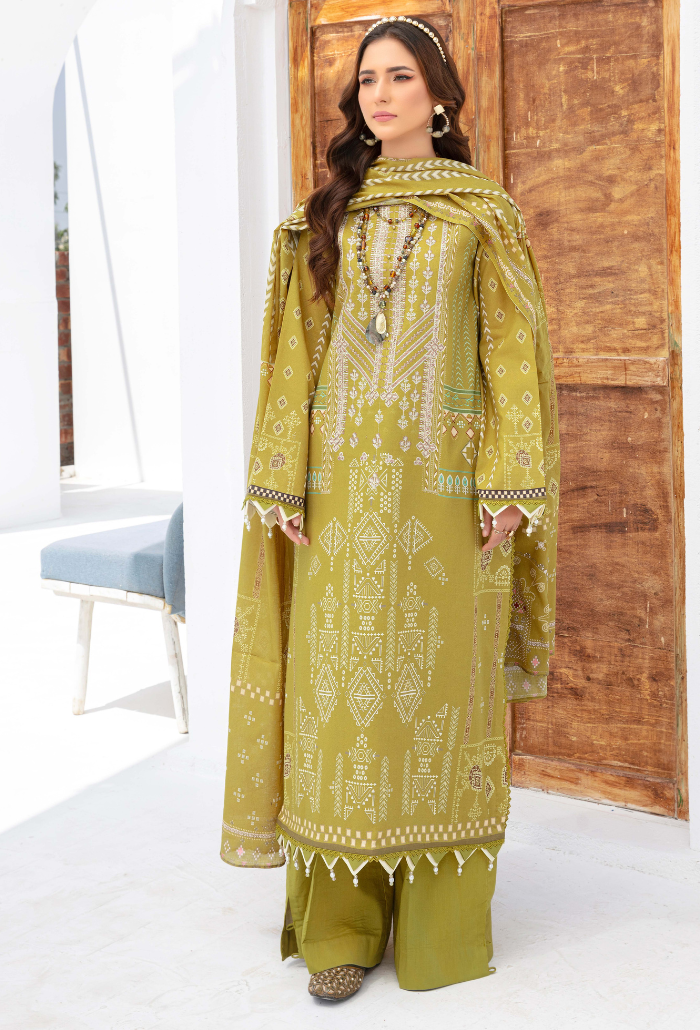 Humdum | Saira Bano Lawn 24 | D04 by Designer HumDum - House of Maryam - Pakistani Designer Ethnic Wear in {{ shop.shopifyCountryName }}