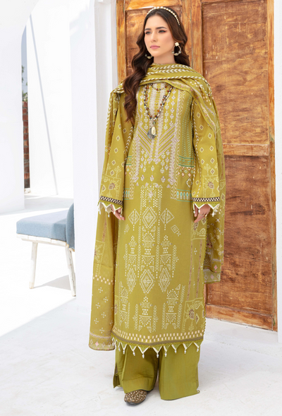 Humdum | Saira Bano Lawn 24 | D04 -  HumDum Casuals - Original Designer Dress - House of Maryam