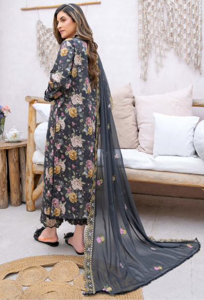 Humdum | Gardenia Lawn 24 | PLG 3 - D03 -  HumDum Luxury - Original Designer Dress - House of Maryam