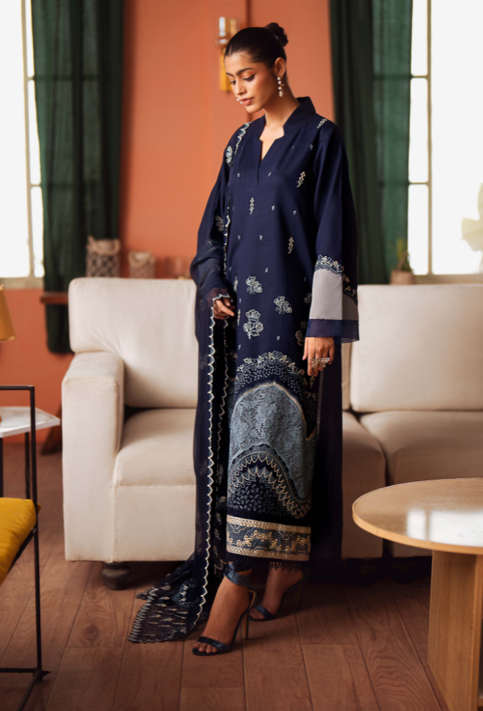 Humdum | Lala Rukh Lawn | Lalarukh - D08 -  Humdum Ladies Clothes - Original Designer Dress - House of Maryam