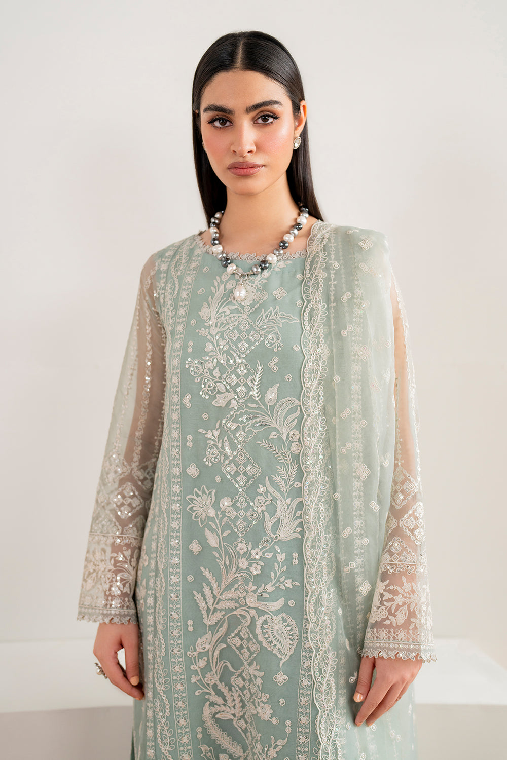 Baroque | Formals Collection | EMBROIDERED CHIFFON UF-680, image 4