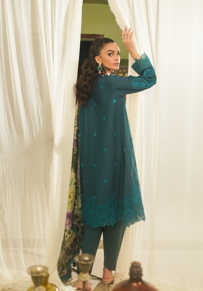 Zarqash | Tresor Luxury Lawn 24 | ZQT 0011 DINA -  Zarqash Luxury - Original Designer Dress - House of Maryam